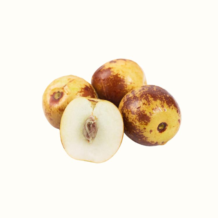 Close-up of ripe jujube fruit on the branch